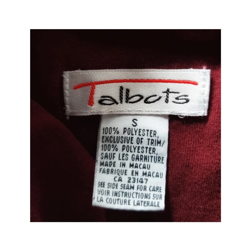 Vintage Talbots plaid sweatshirt size small - Picture 3 of 9